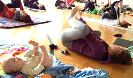 mom n babe Awareness Through Movement class