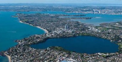 lake pupuke from the air